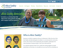 Tablet Screenshot of alicesaddy.com